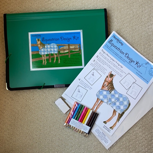 Paper, Party & Kids Hearthsong Equestrian Design Drawing Kit New Craft